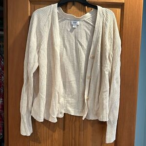 Old Navy Cream Cardigan-L